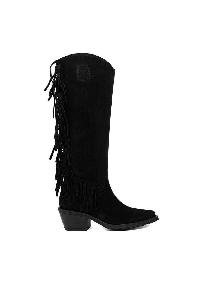 Cizme dama piele naturala - negru - Negru