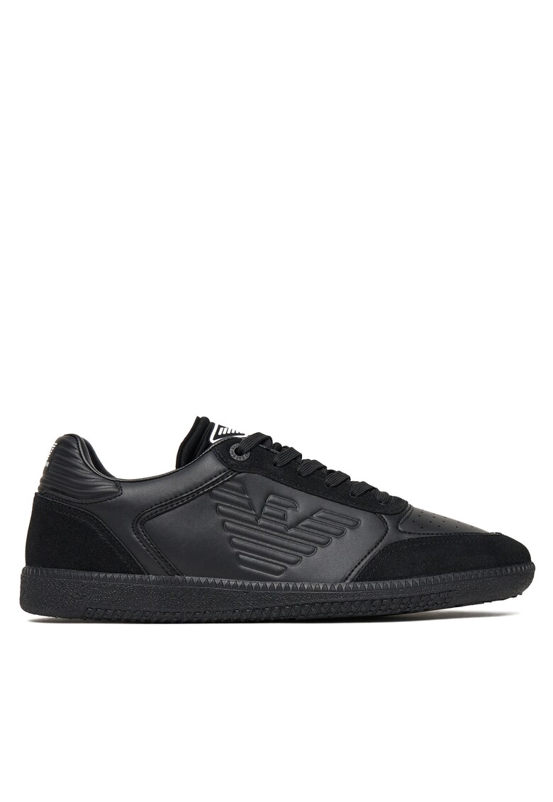 Tenisi barbati - Triple Black/White - piele naturala -