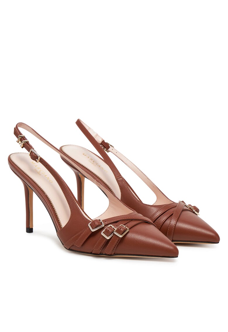 Sandale dama - G053 - piele naturala - tocuri stiletto