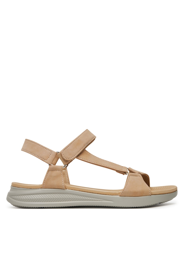 Sandale dama - bej - material sintetic - inchidere velcro