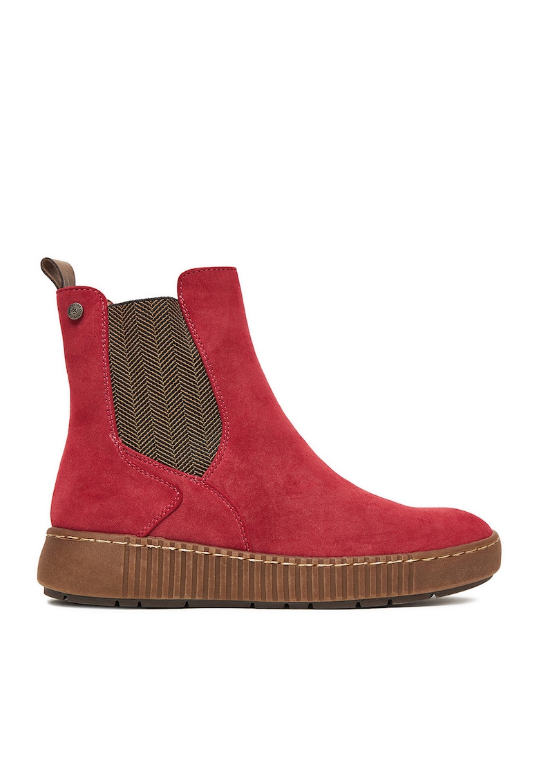 Ghete dama CEO-WS5586-07 - rosu - piele ecologica