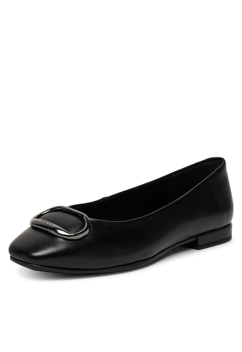 Balerini dama - piele naturala - negru