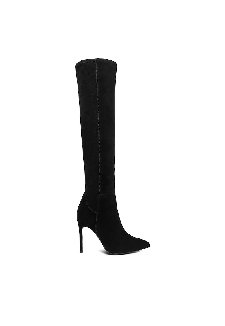 Cizme dama piele naturala - negru - model elegant - Negru