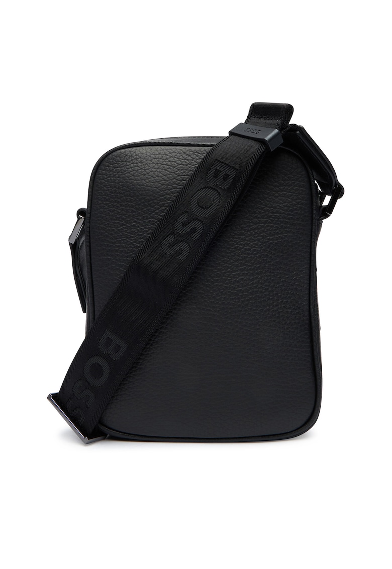 Geanta barbati model Black 001 - piele naturala - culoare neagra