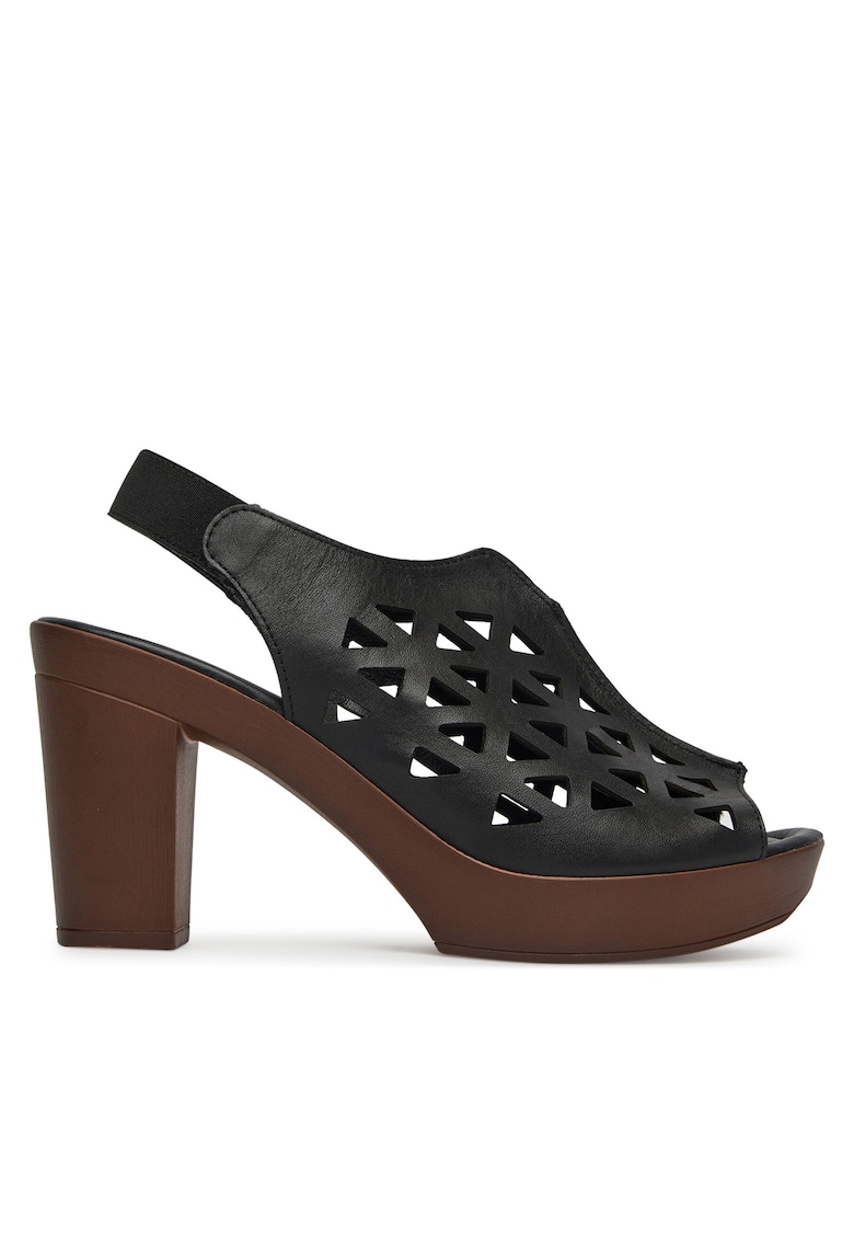Sandale - piele - negru