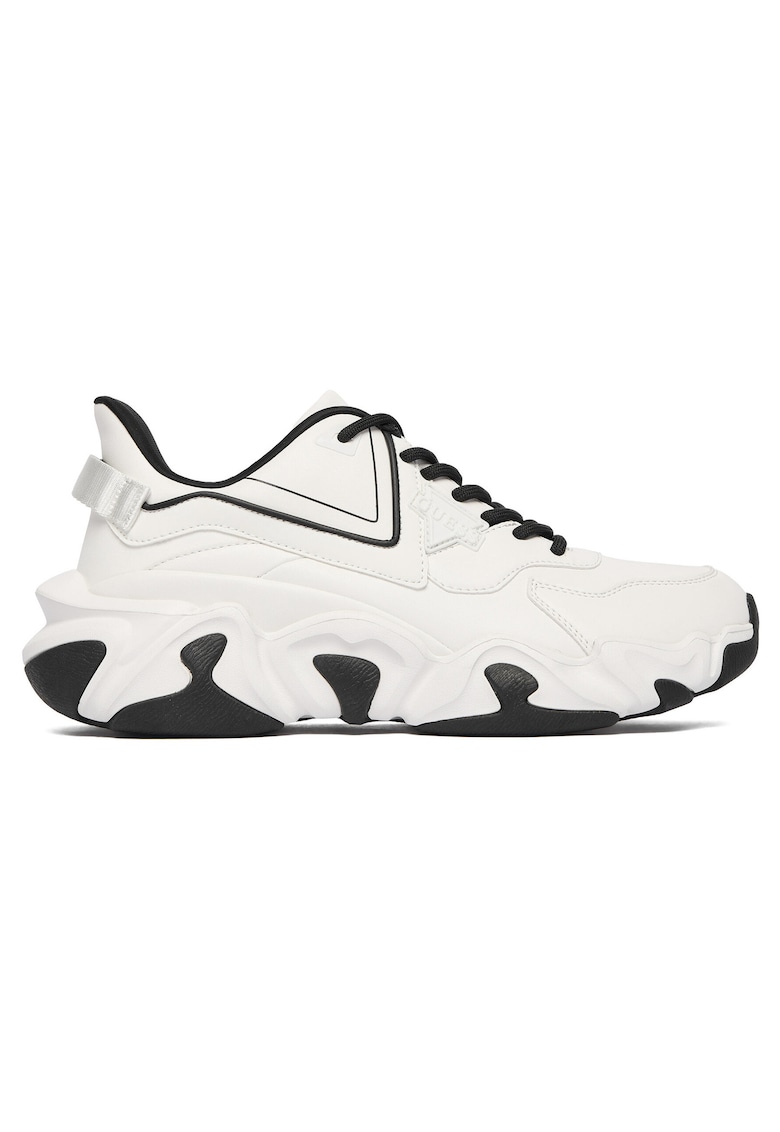Pantofi sport barbati alergare - piele ecologica - Alb/Negru