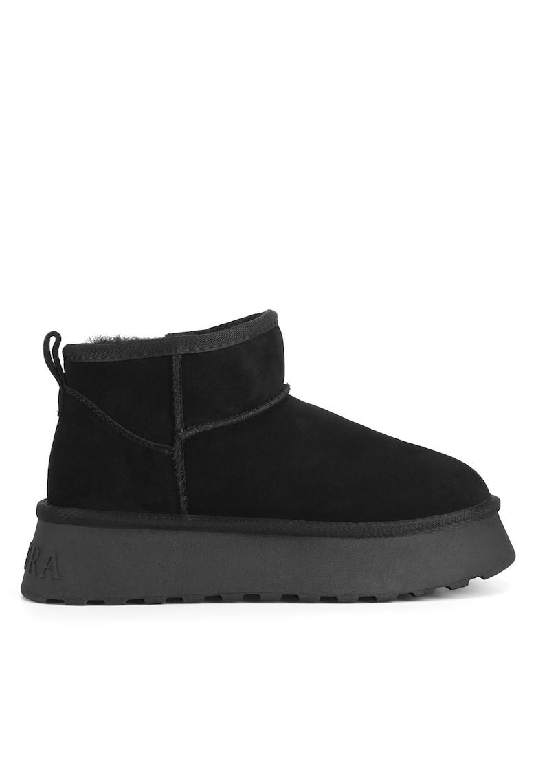 Ghete dama WFA3080-4 - Piele naturala - Negru