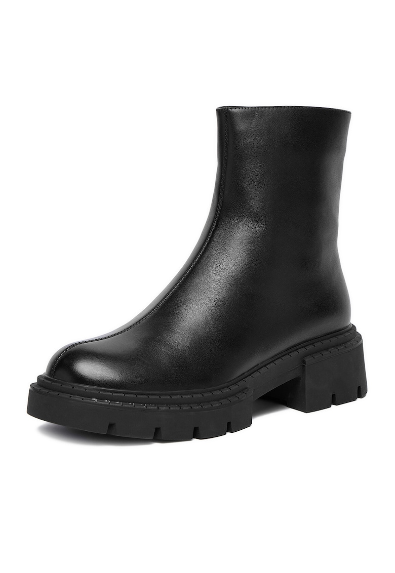 Botine dama C-ANAHI-MX01415-2 - Piele naturala - Negru