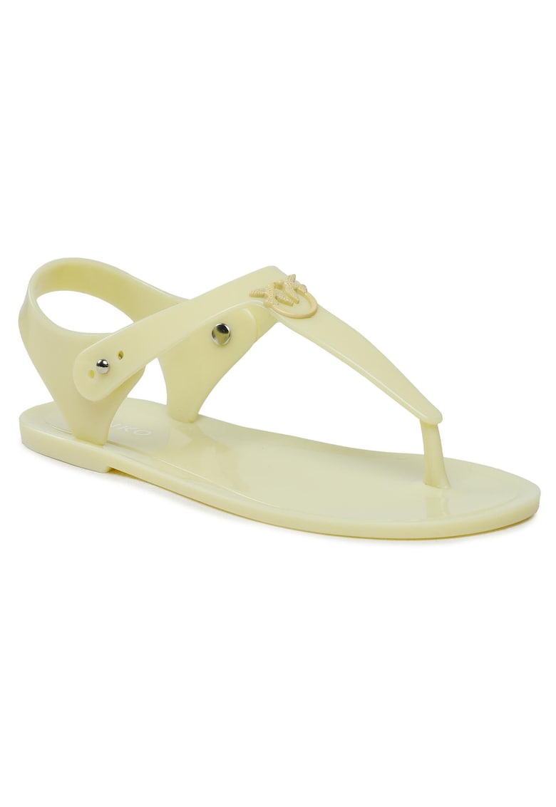 Sandale dama model H01 Emmanuel - galben - plastic -