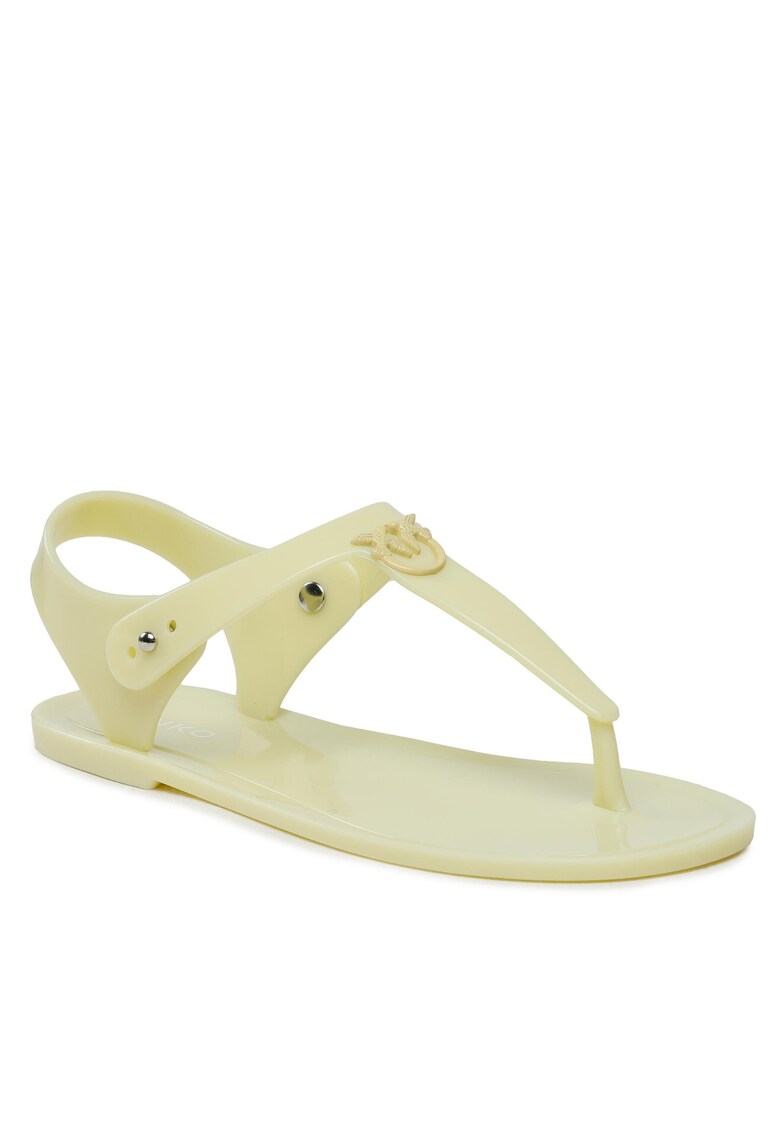 Sandale dama model H01 Emmanuel - galben - plastic -
