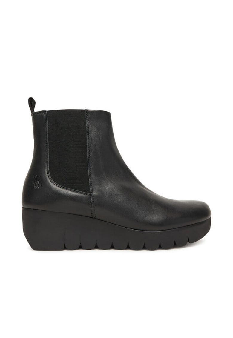 Botine dama P145177000 - Piele naturala - Negru