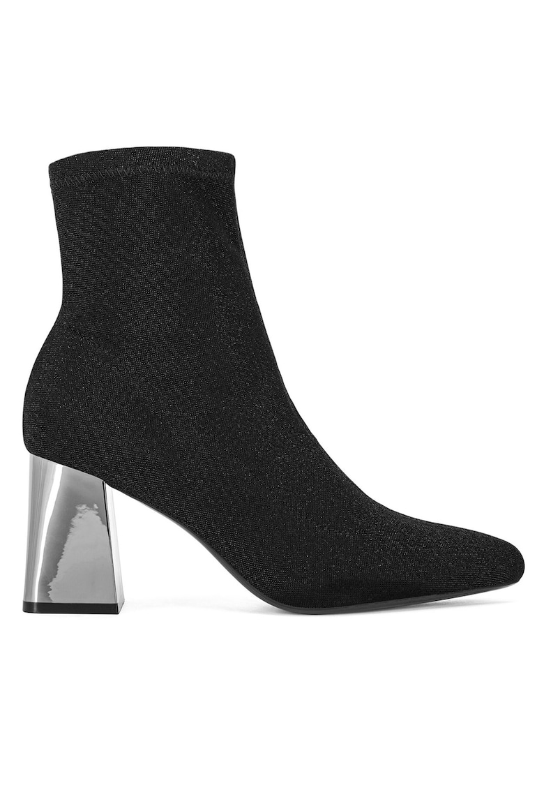 Botine dama 5758 - Textil - Negru