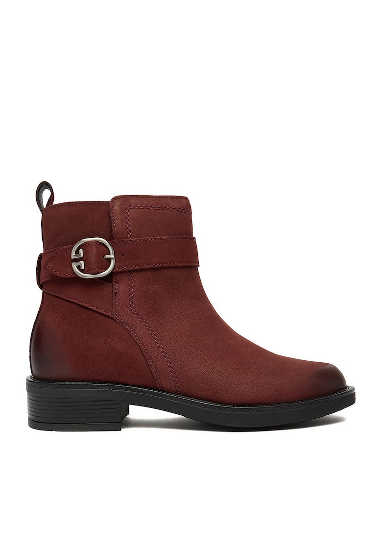 Botine din piele naturală Bordeaux - Bordeaux