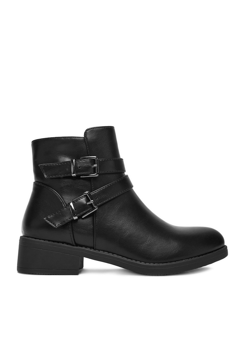 Botine dama LZP05 - negru - sintetic
