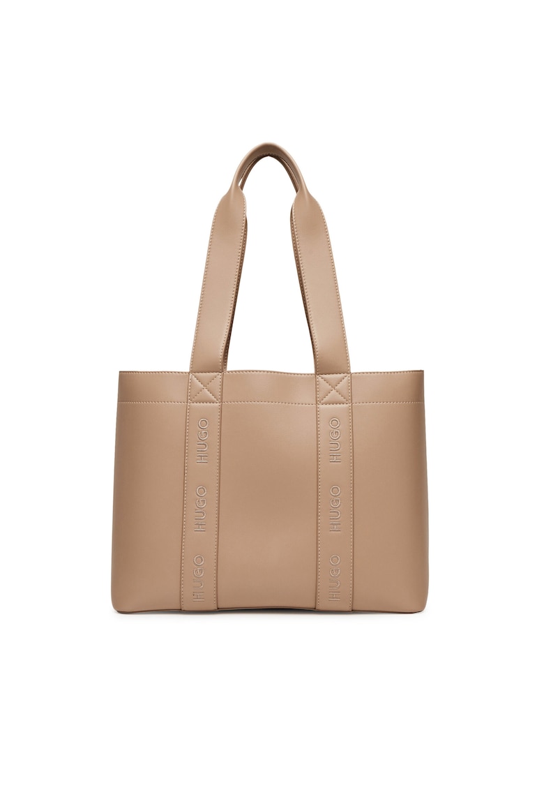 Geanta dama Light Pastel Brown 231 - din piele ecologica - dimensiuni universale