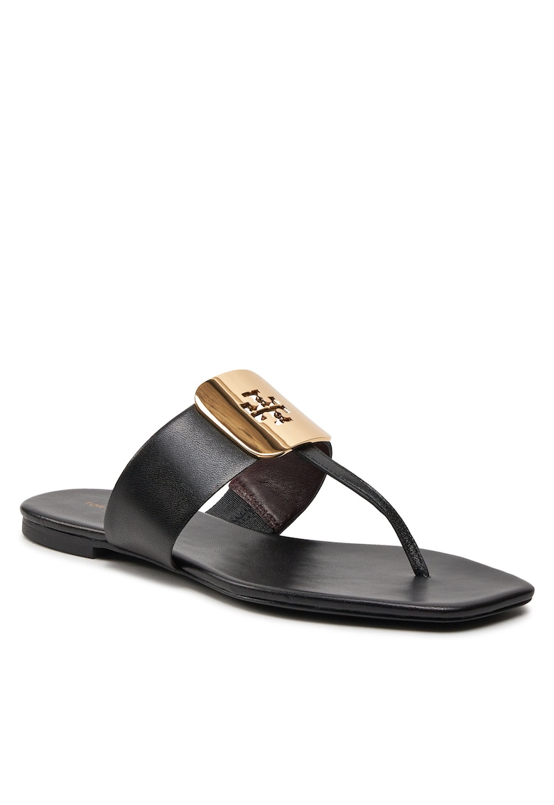 Slapi dama piele naturala - negru -
