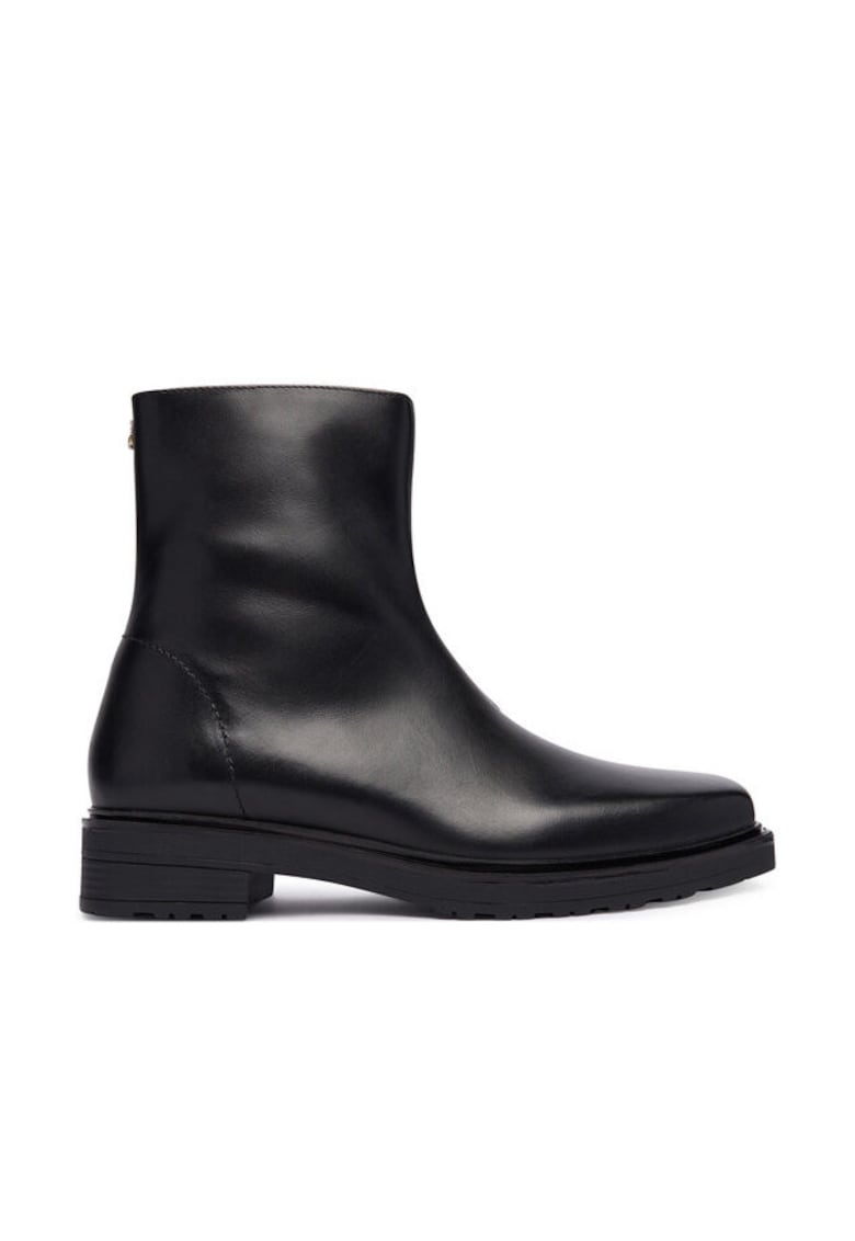 Botine dama K103 2Y0021 L048 - Piele naturala - Negru