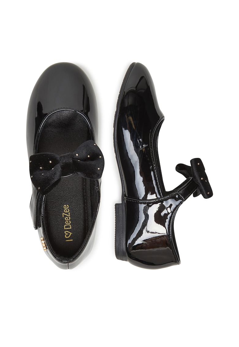 Balerini copii - negru - din material sintetic