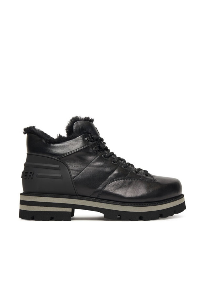 Bogner Ghete barbati - trappers - piele naturala - negru