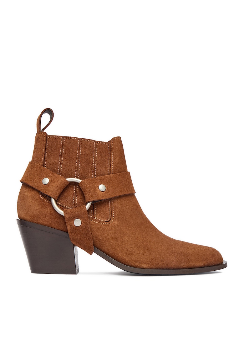 Botine dama EO-CLEO-501-25 - Piele naturala - Maro -