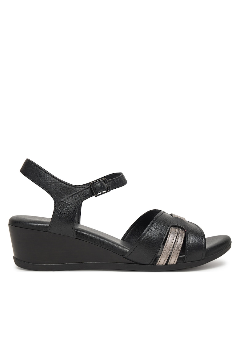 Sandale dama WB-ELIA-02 - piele naturala - negru - Negru