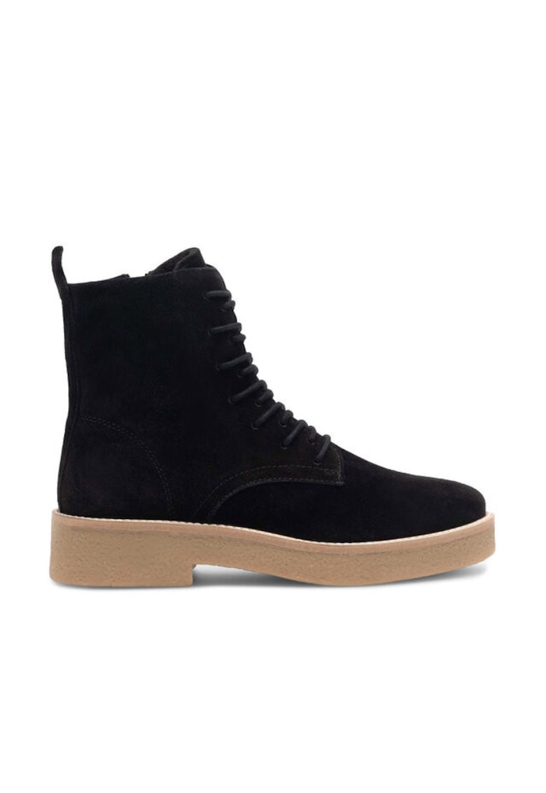 Botine dama - piele naturala - negru KAP-C1045-01SB