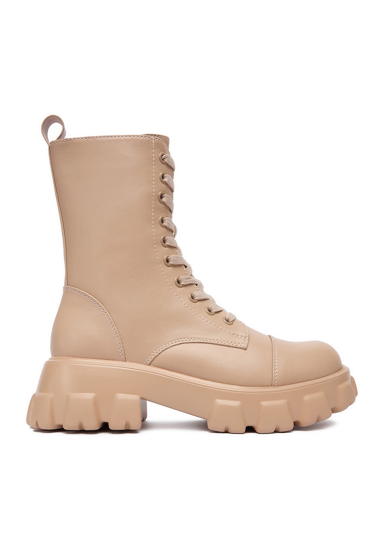 Botine dama 1709-1 - Textil - Bej