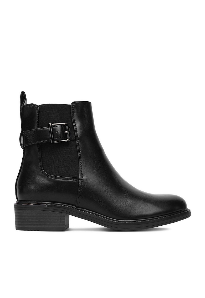 Botine dama 5617 - negru - sintetic