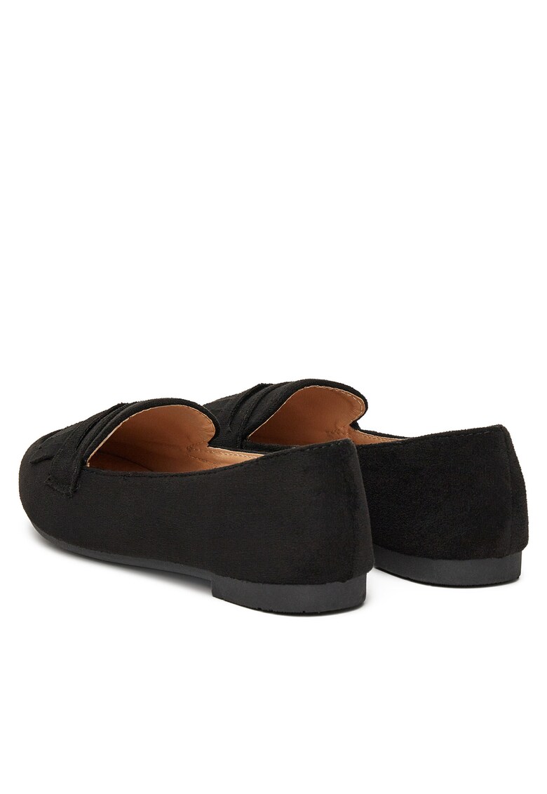 Mocasini dama - negru - textil -