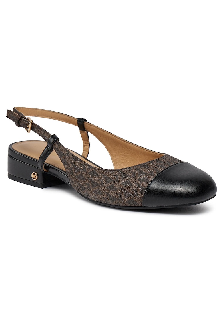Sandale dama - piele ecologica - maro - Perla Flex Sling Fla -