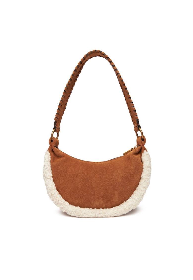 Geanta dama Amita Mini - piele naturala - culoare cognac