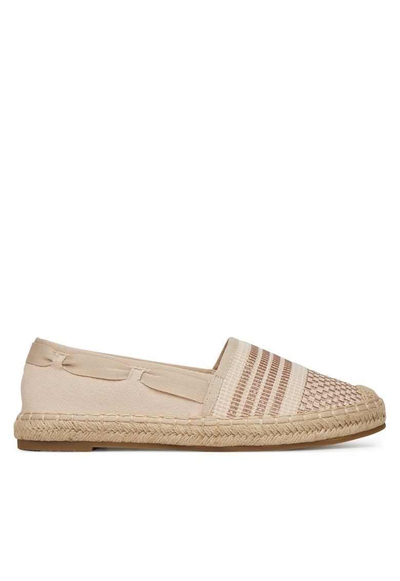 Mocasini dama - espadrile bej - tesatura LE601-139