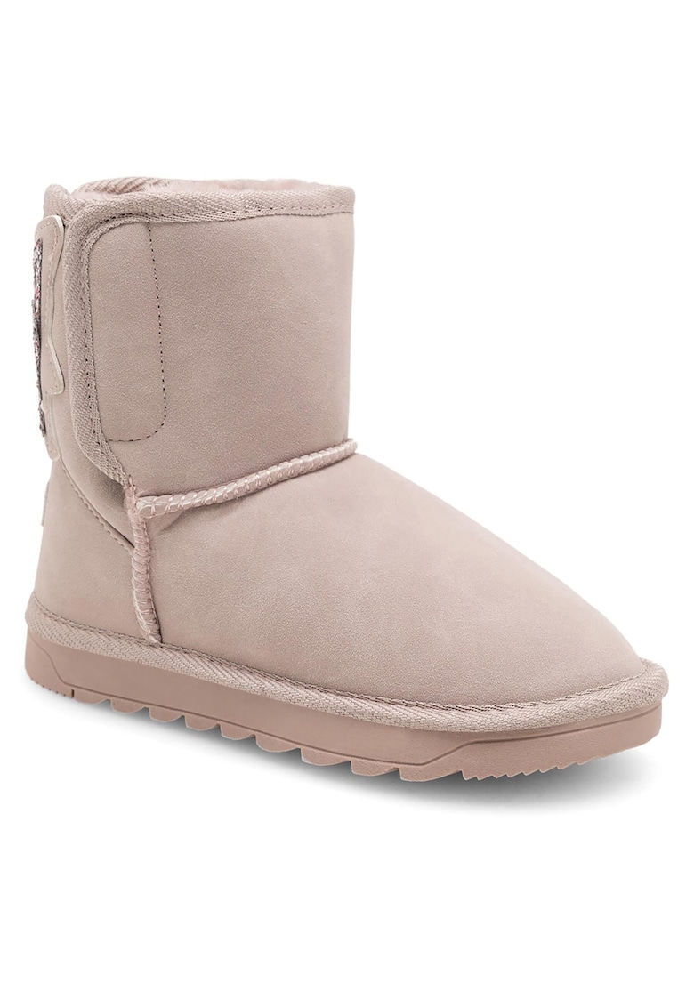 Ghete copii - casual - roz - material textil -