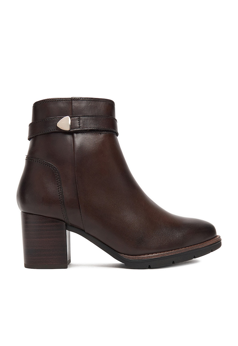 Botine maro piele naturala - Maro