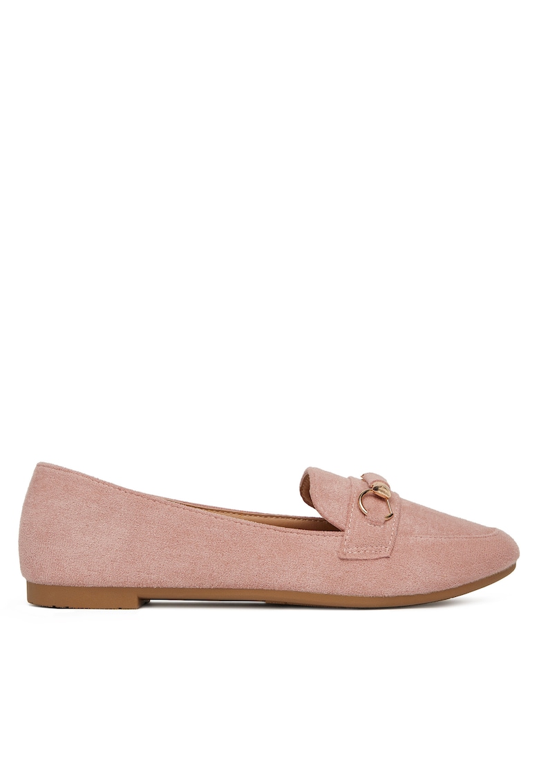 Mocasini dama roz - material textil -