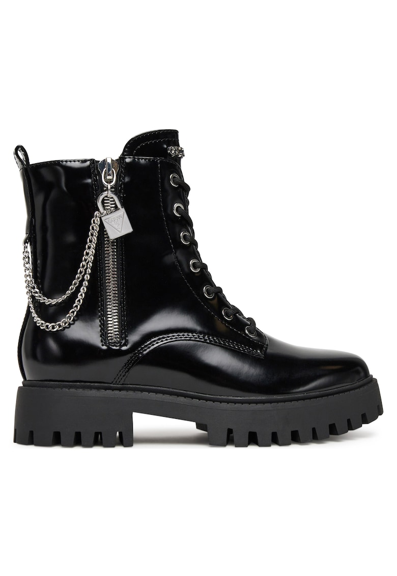 Ghete dama FLTFRO Piele ecologica - Negru - Negru