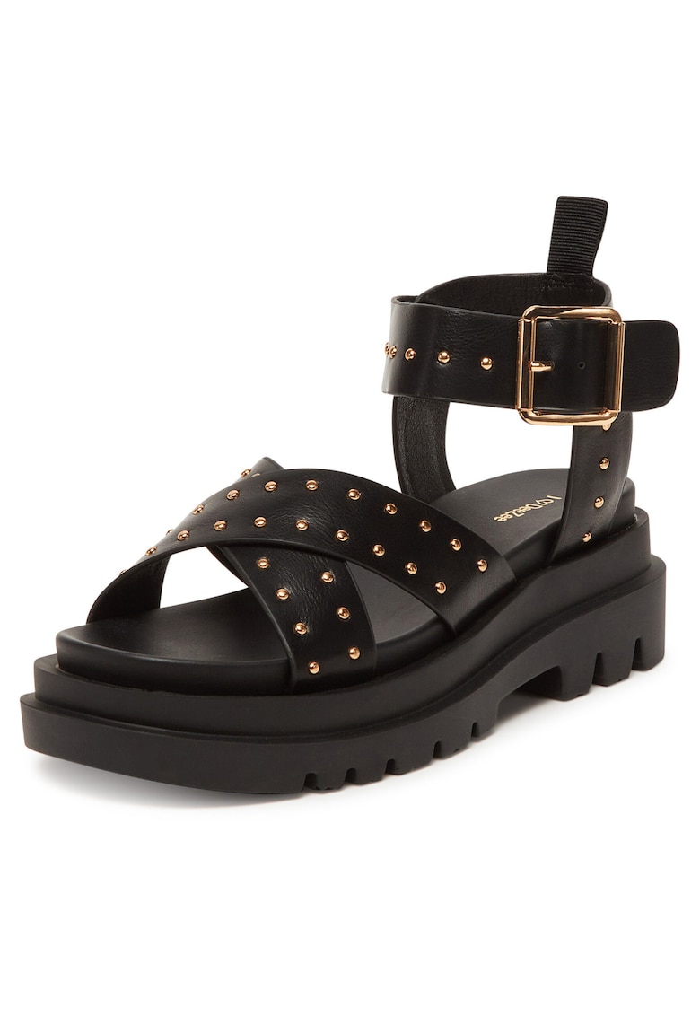 Sandale dama - HY1708-01 - negru - plastic