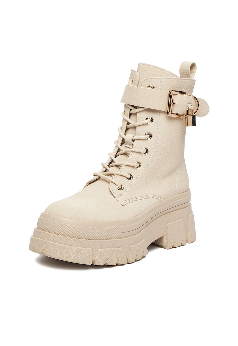 Botine dama 60165-6 - Textil - Bej
