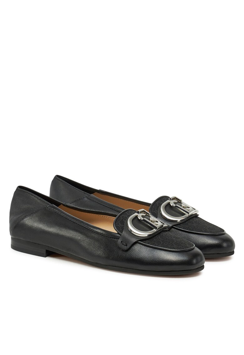 Mocasini dama - piele naturala - negru -