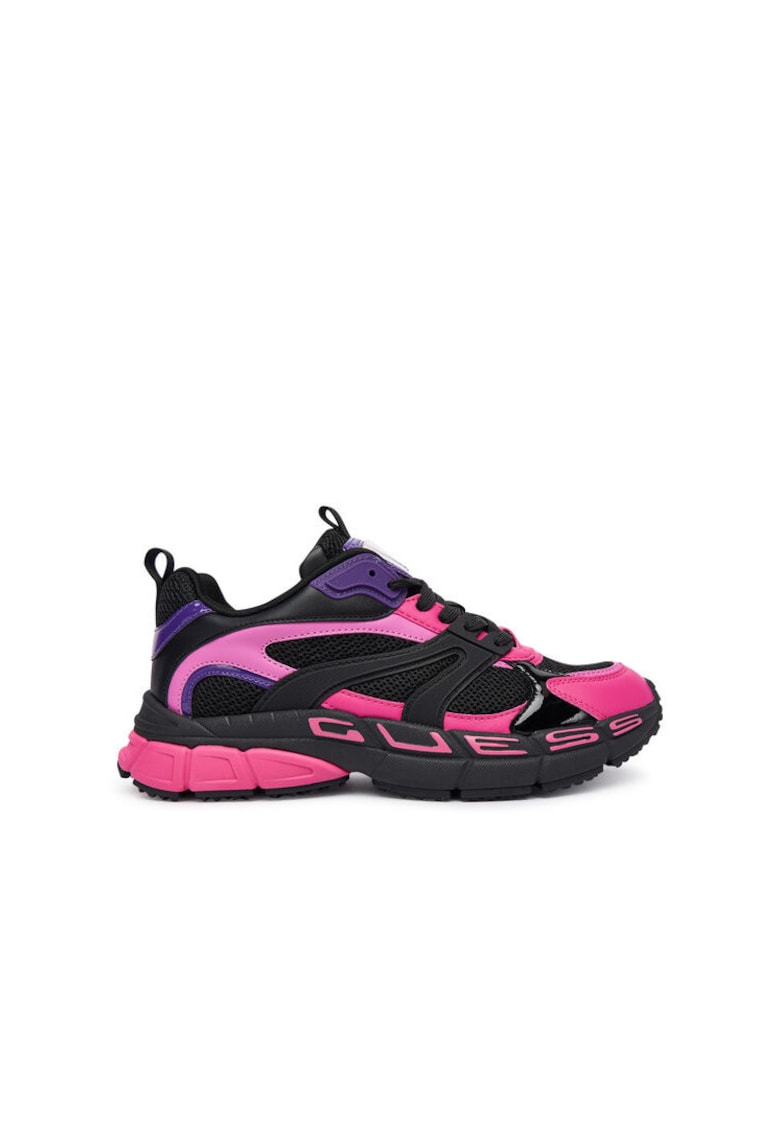 Pantofi sport dama FLFBVL ELE12 - tesatura - negru/roz