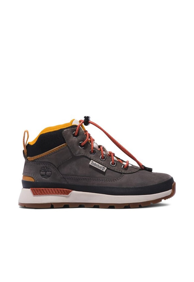 Ghete unisex - Field Trekker Mid - piele naturala - gri - rosu -