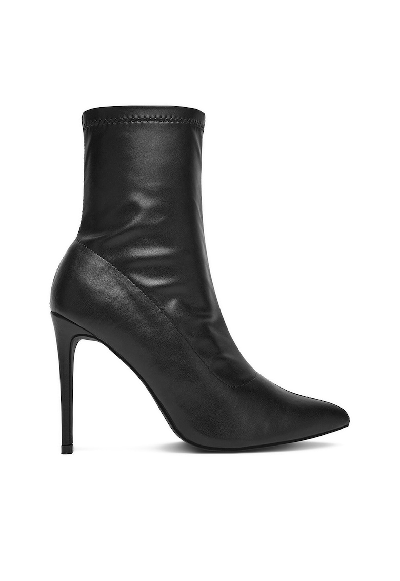 Botine dama MM220168 negru - sintetic