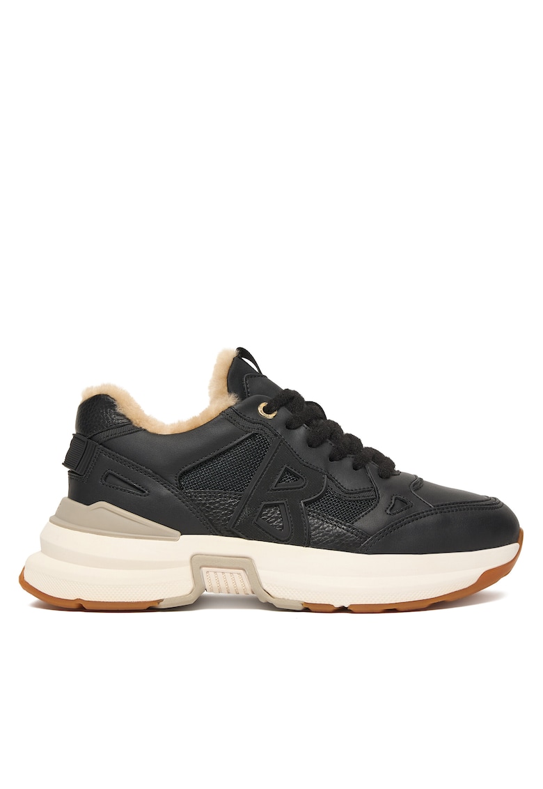 Pantofi sport dama 22540413 - piele naturala - negru