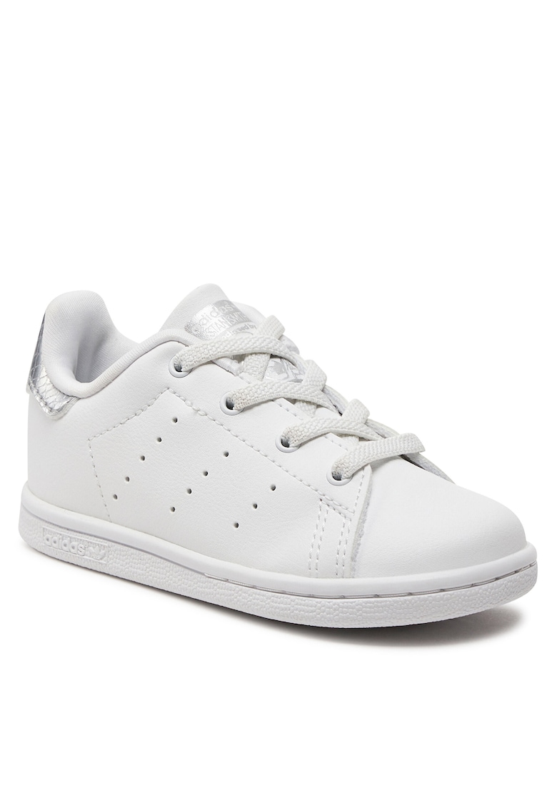 Pantofi sport copii - Stan Smith El I - piele ecologica - alb/gri/silver