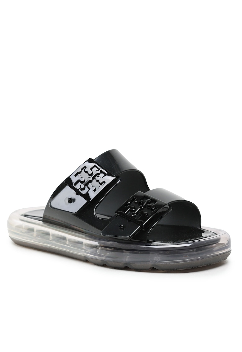 Slapi dama negru - model Buckle Bubble Jelly