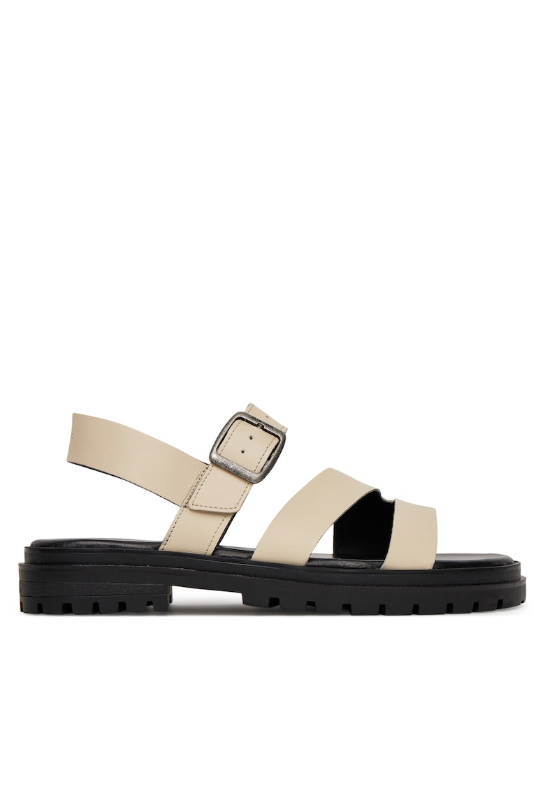 Sandale dama - piele naturala - ecru