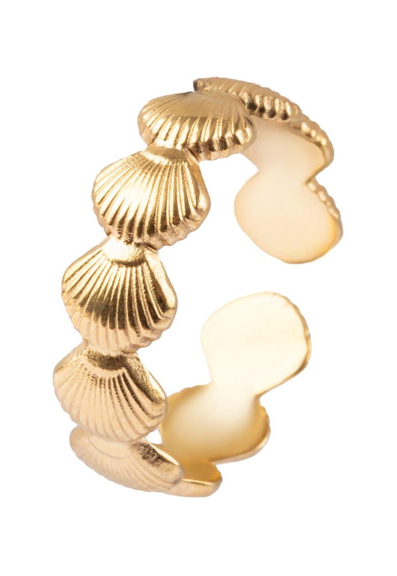 Inel ajustabil placat cu aur de 18K