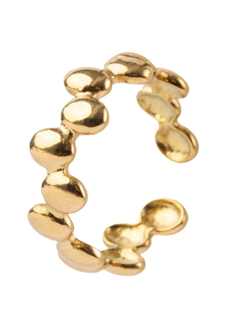 Inel din otel inoxidabil placat cu aur de 18K