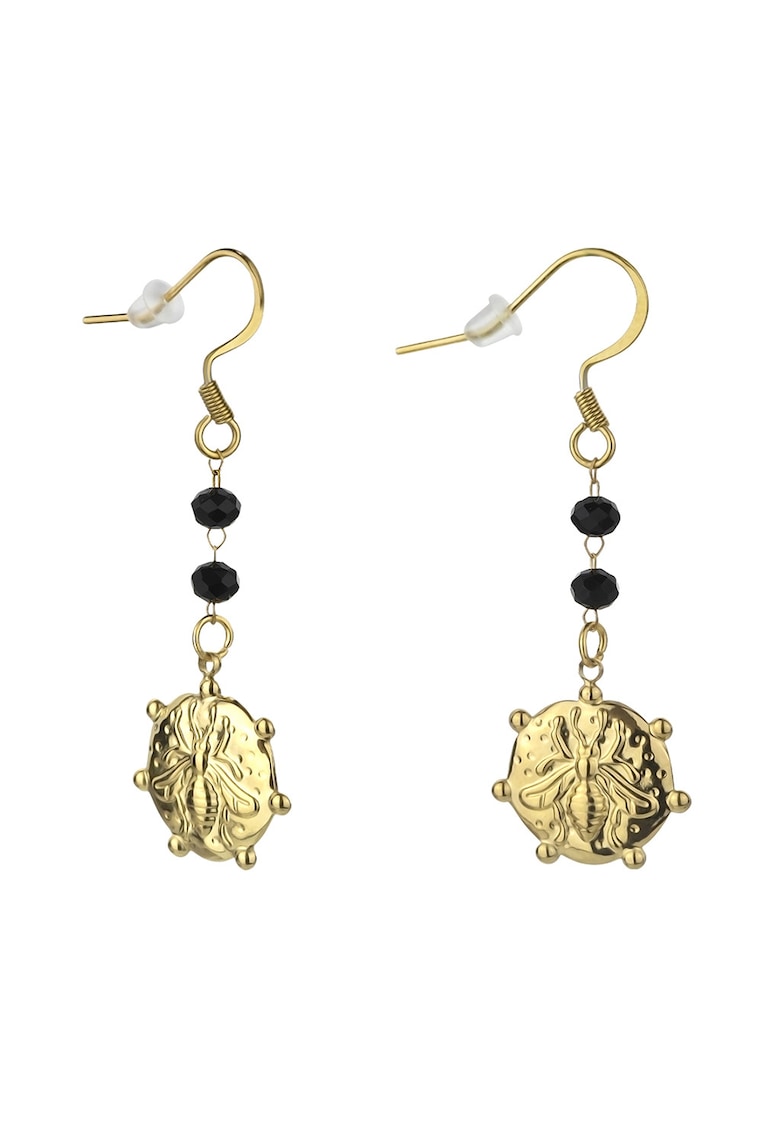 Cercei din otel cu pietre de sticla