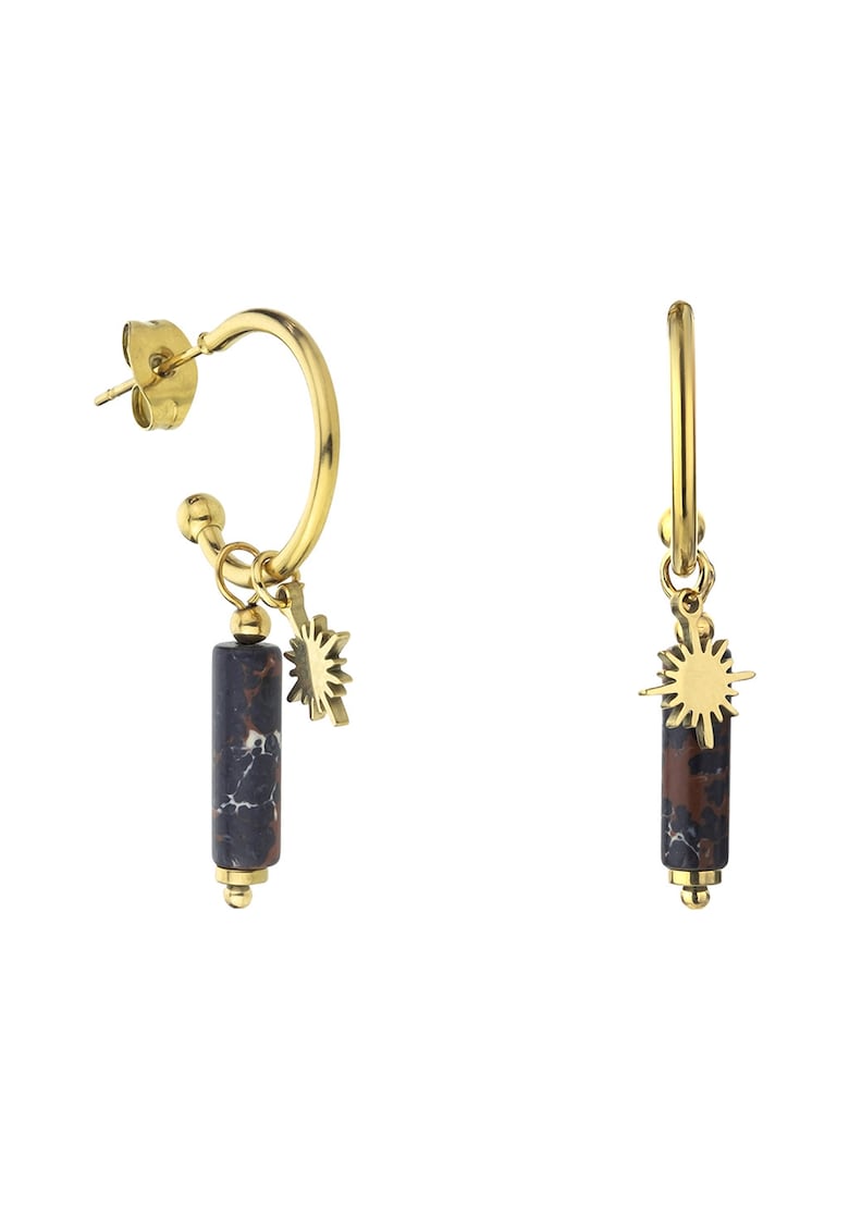 Cercei drop cu pietre semipretioase